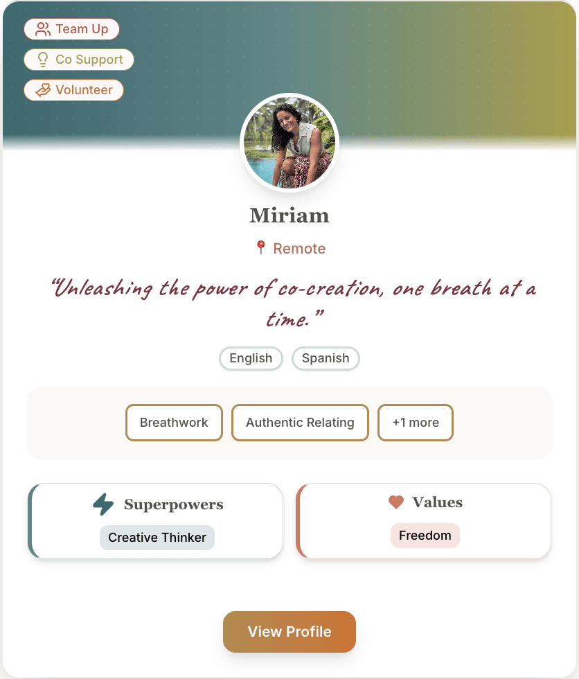 Miriam Profile Card
